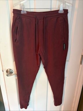 YoungLA Men's Maroon Sweatpants Joggers